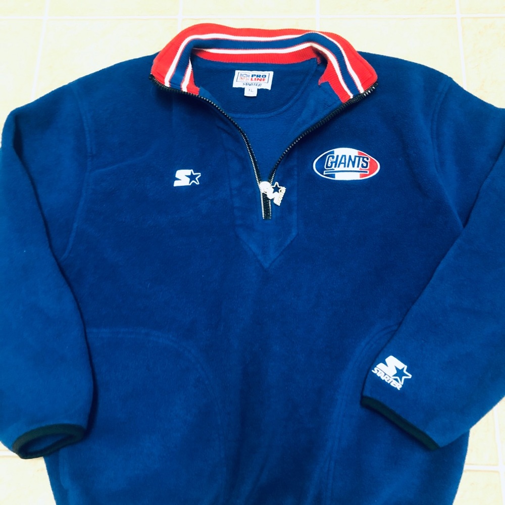 Vintage New York giants pro line starter fleece